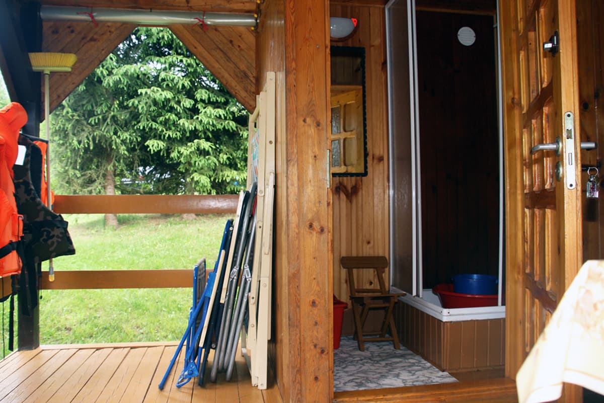 Weranda - wejście do natrysku