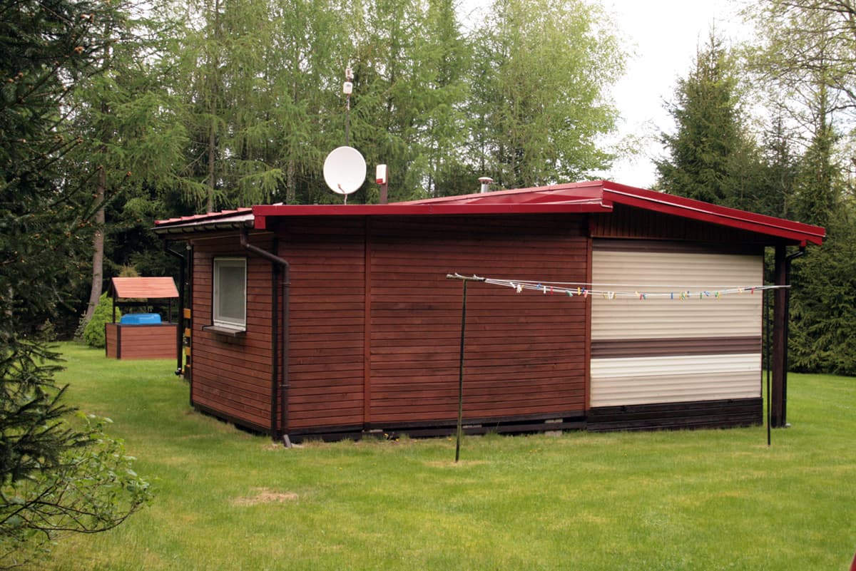 Cottage exterior from the south side
