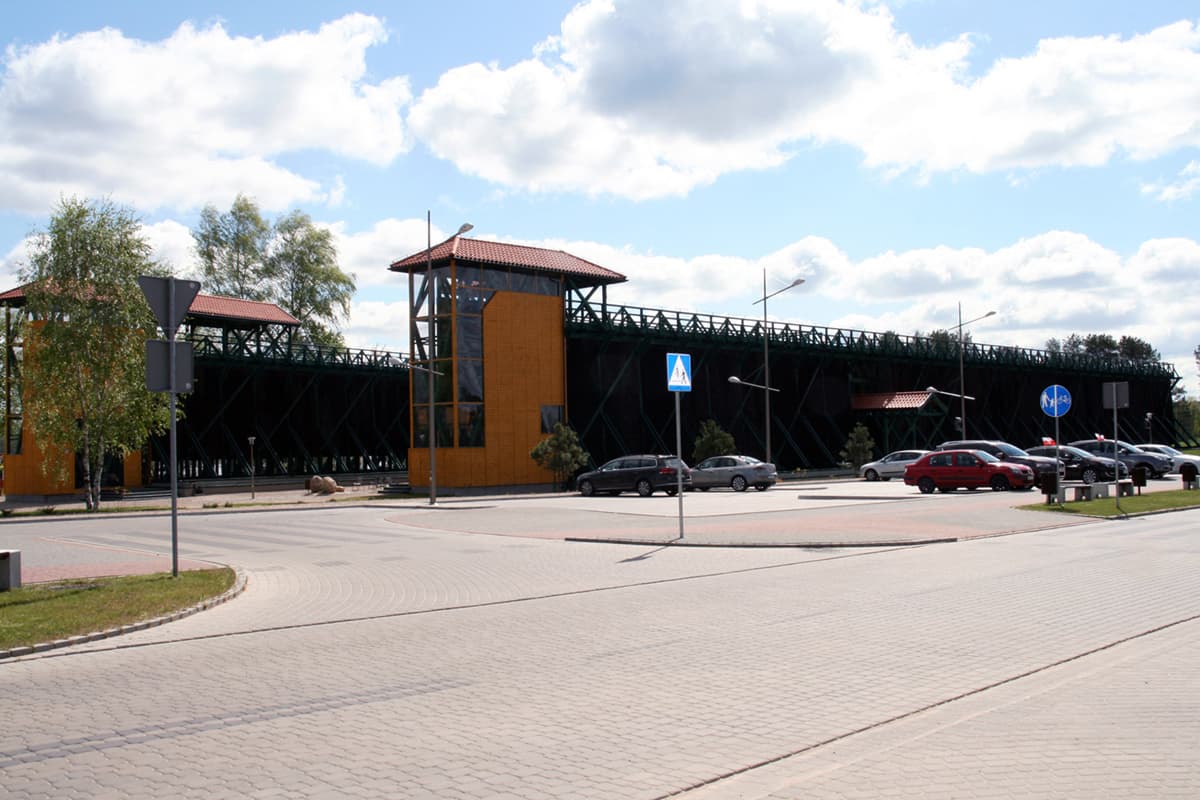 Goldap - Sole-Gradierwerk mit Trinkhalle